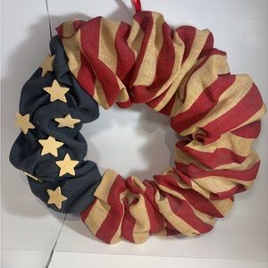 patriotic Wreath For Decoration / Doors - American Flag Style